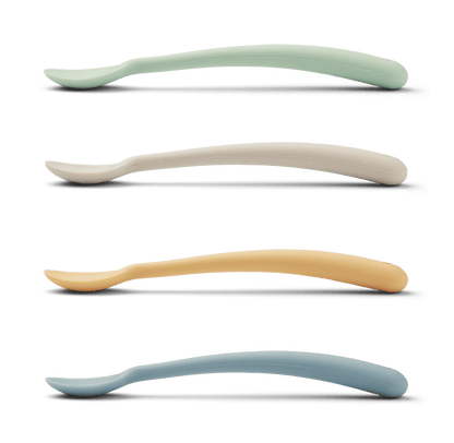 Liewood Liewood Siv Feeding Spoon 4-pack - Blue Multi Mix - Decomusy