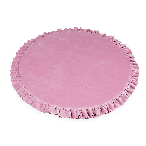 Moje. Moje Speelmat met Ruches Soft Velvet 100cm "Raspberry" - Decomusy