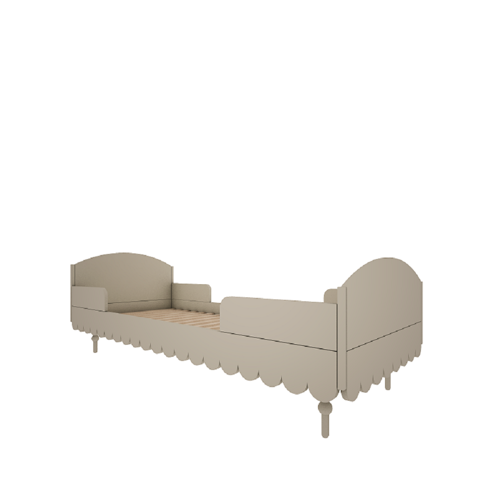 WoodLuck Peuterbed Babushka 90x200 cm - Olive - Decomusy