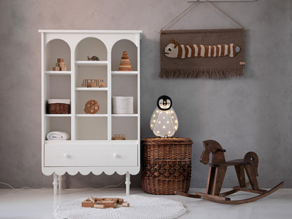 WoodLuck Boekenkast Retro Babushka White - Decomusy