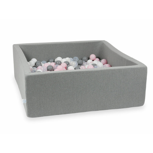 ballenbad Ballenbad incl. ballen 110x110x40cm (+kleuren) - DARK GREY / 300 ballen - Decomusy