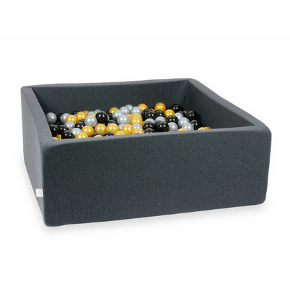 ballenbad Ballenbad incl. ballen 110x110x40cm (+kleuren) - GRAPHITE / 300 ballen - Decomusy