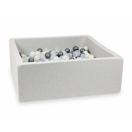 ballenbad Ballenbad incl. ballen 110x110x40cm (+kleuren) - LIGHT GREY / 300 ballen - Decomusy