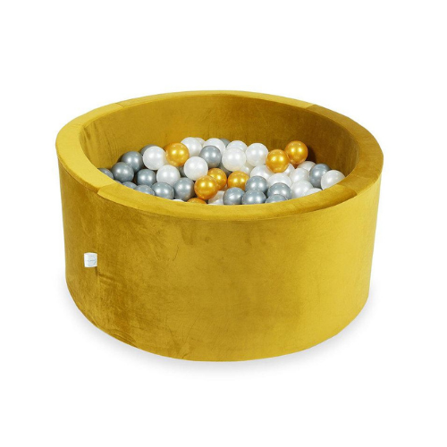 ballenbad Ballenbad Velvet incl. ballen "Goud" - 90x40cm / 200 ballen - Decomusy