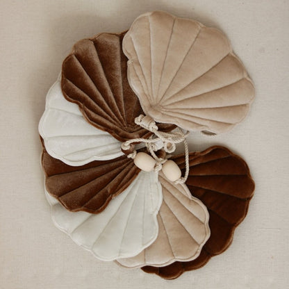 slinger Velvet Schelp Slinger "Beige Pearl" - Decomusy