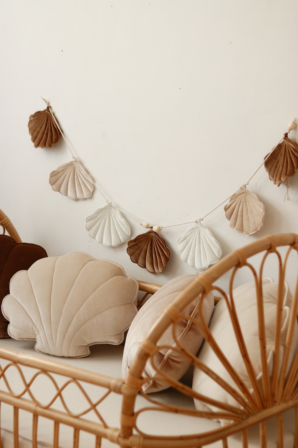 slinger Velvet Schelp Slinger "Beige Pearl" - Decomusy