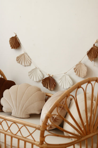 slinger Velvet Schelp Slinger "Beige Pearl" - Decomusy