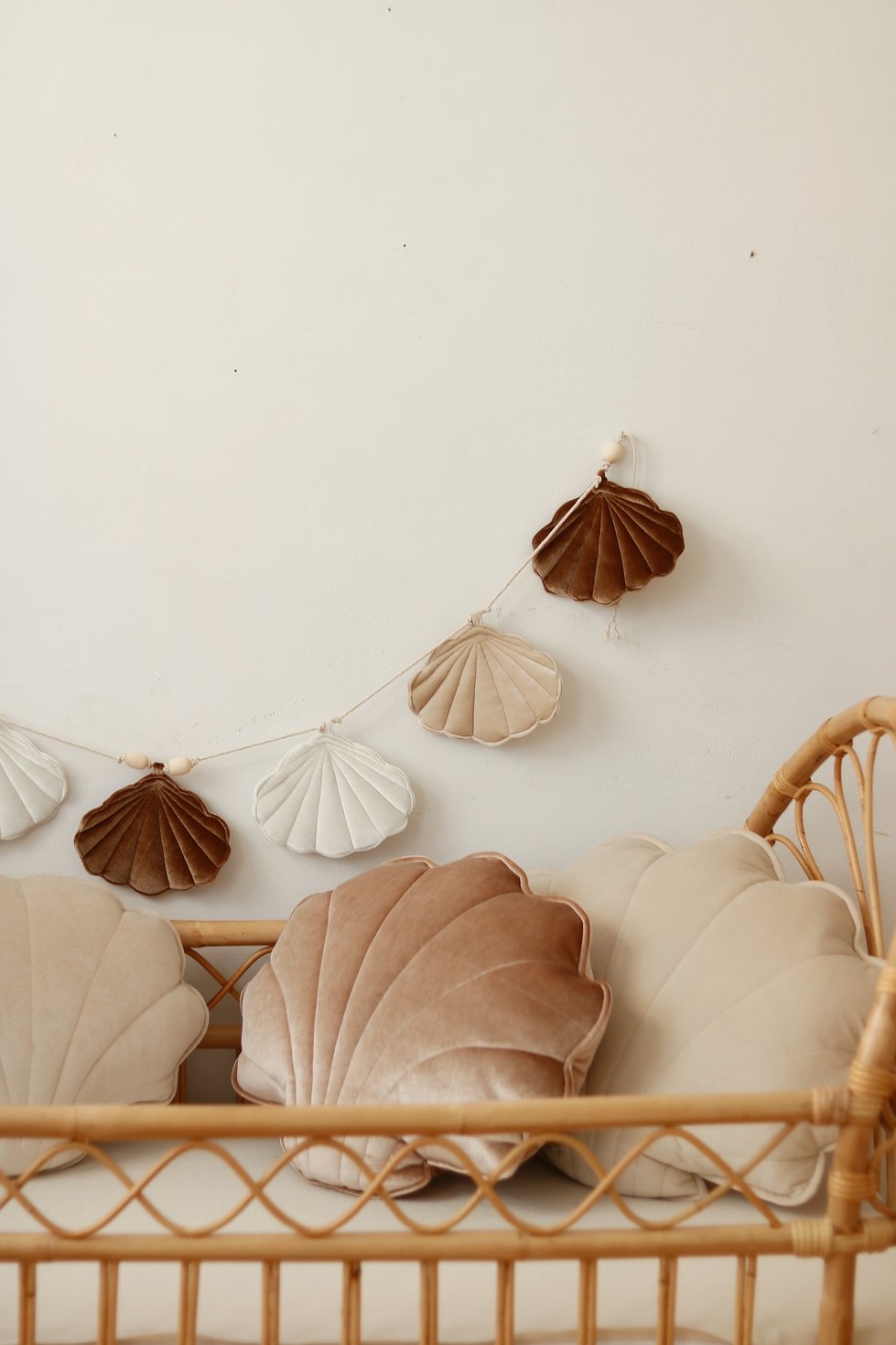 slinger Velvet Schelp Slinger "Beige Pearl" - Decomusy