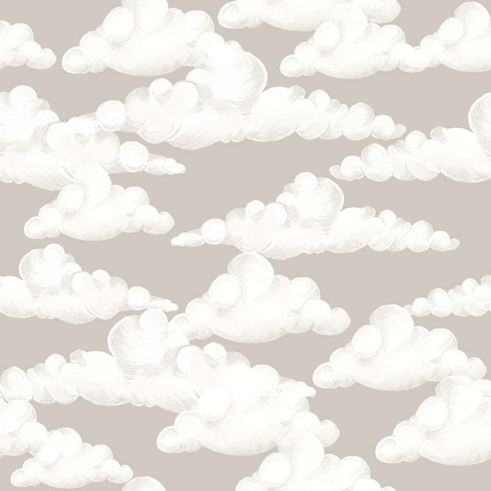 Dekornik Dekornik Behang Classic "Velveteen Clouds Beige" - Decomusy