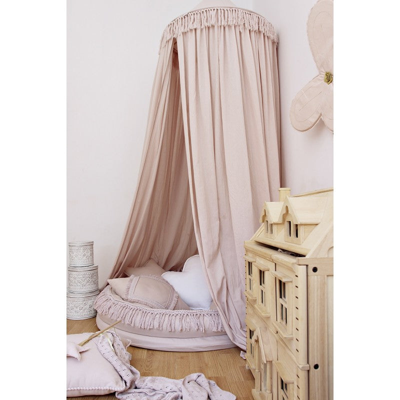 Cotton&Sweets Cotton & Sweets Boho Bedhemel Maxi "Powder Pink" - Decomusy