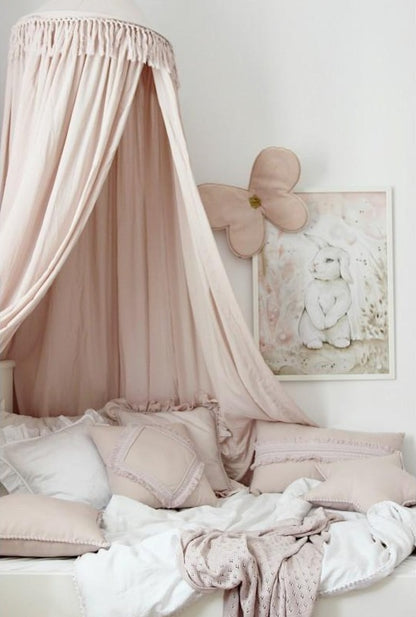 Cotton&Sweets Cotton & Sweets Boho Bedhemel "Powder Pink" - Decomusy