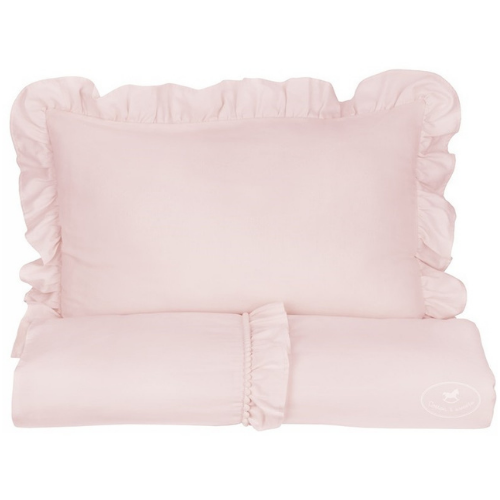 Cotton&Sweets Cotton & Sweets Kinderdekbedovertrek Boho Junior "Powder Pink" - Decomusy