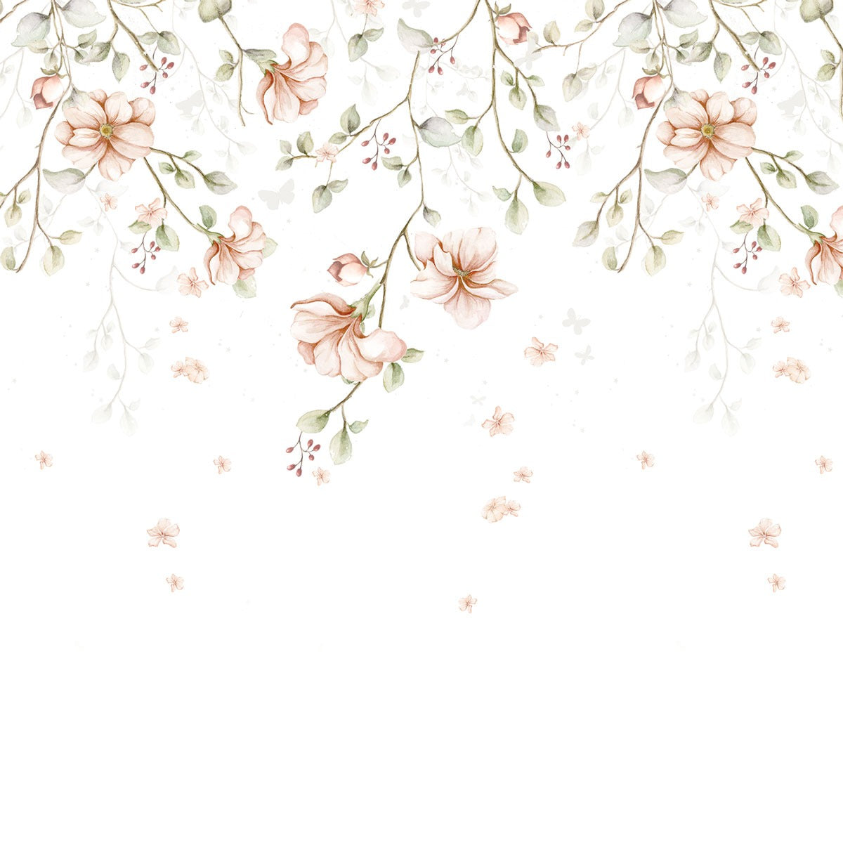 Dekornik Dekornik Behang "Paradise Garden Pastel Twigs" - Decomusy