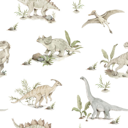 Dekornik Dekornik Behang "Happy Dinos" - Decomusy