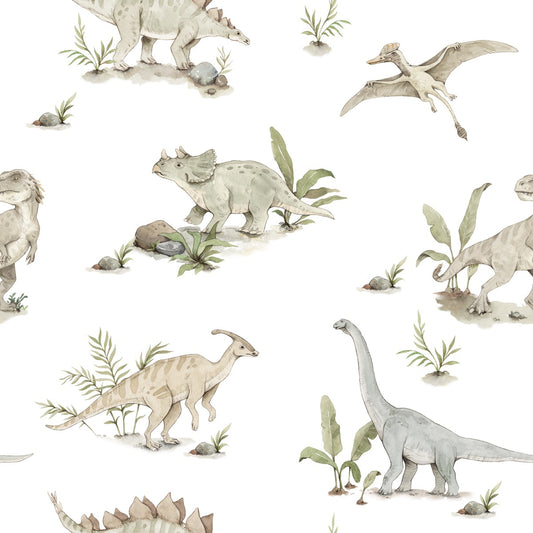 Dekornik Dekornik Behang "Happy Dinos" - Decomusy