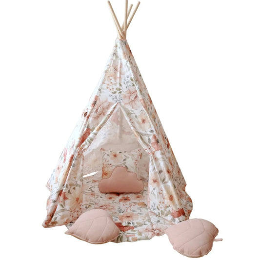 Moi Mili Moi Mili Tipi Tent Classic "Flower Power" - Decomusy