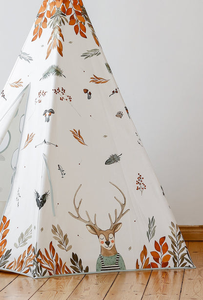 tipi tent Tipi Tent Classic "Forest Friends" - Decomusy