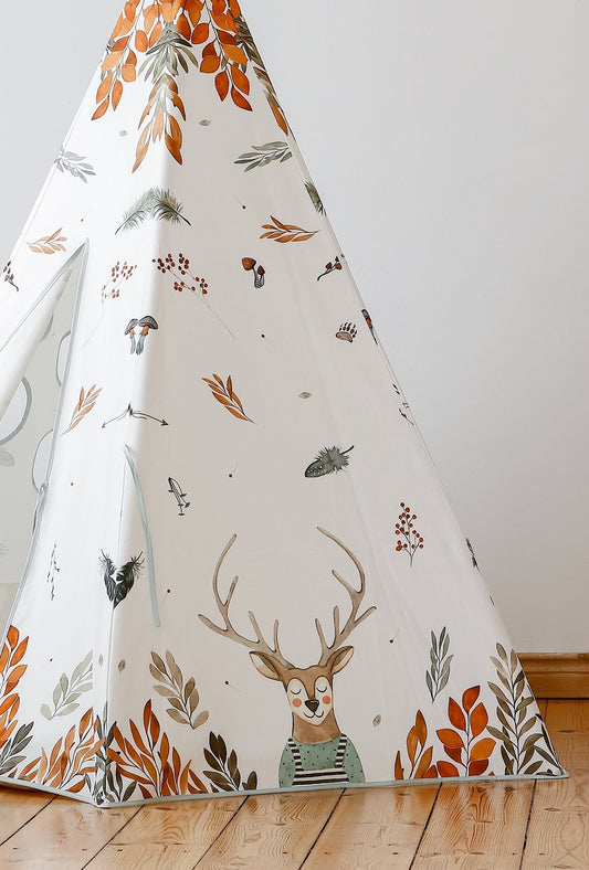 tipi tent Tipi Tent Classic "Forest Friends" - Decomusy