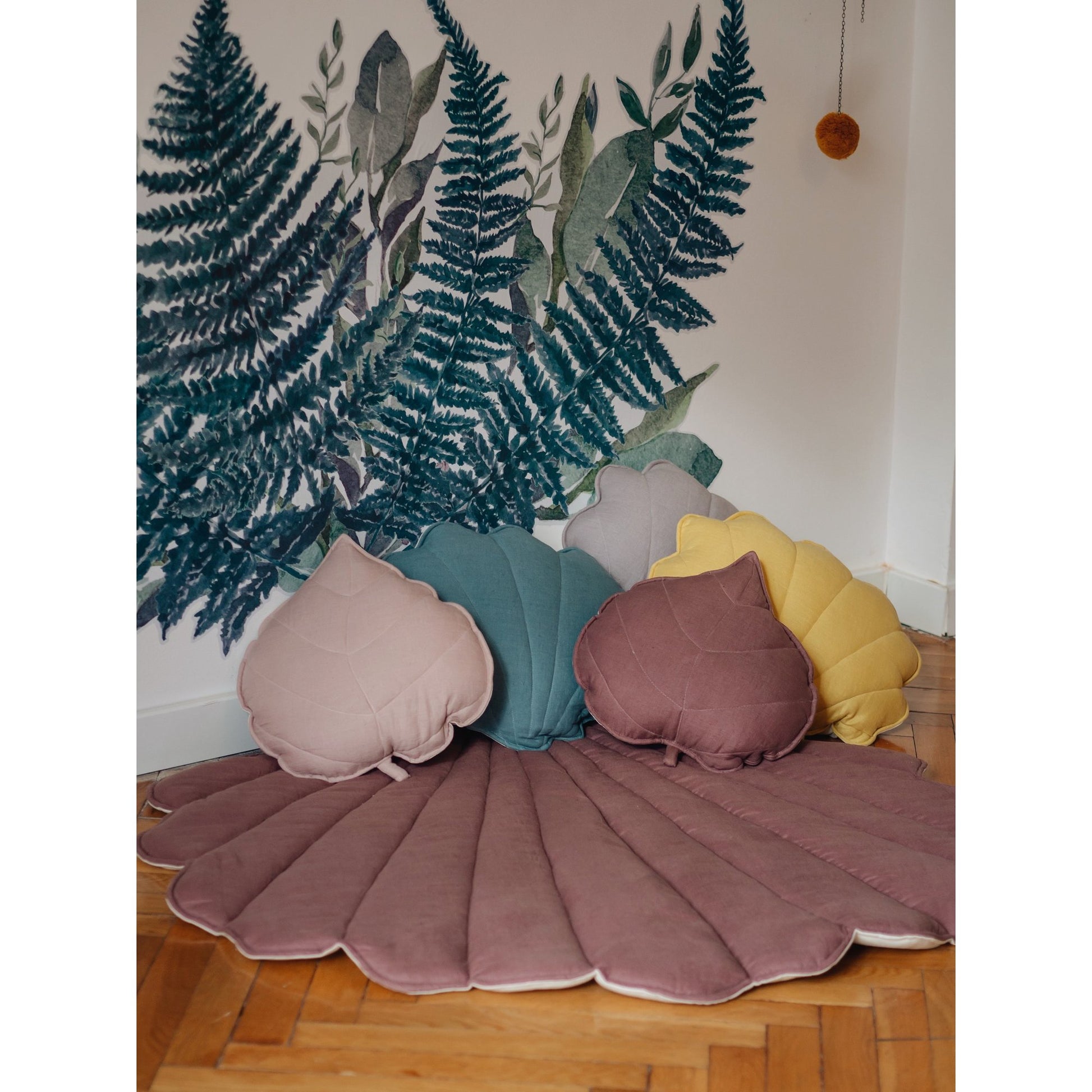 speelmat Linnen Speelmat Shell "Marsala" - Decomusy