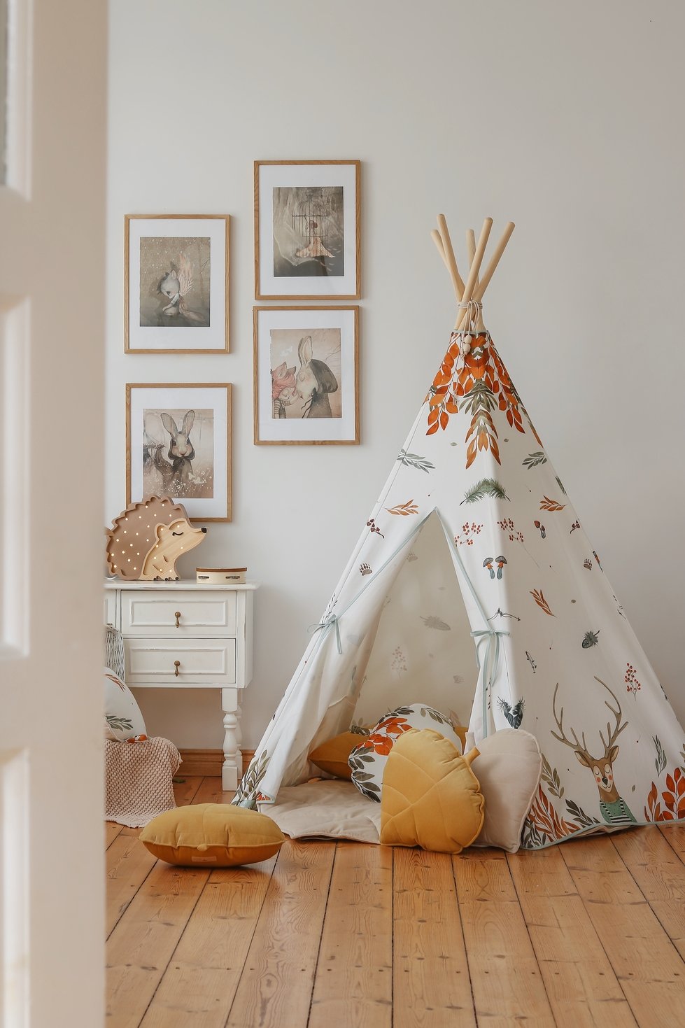 tipi tent Tipi Tent Classic "Forest Friends" - Decomusy