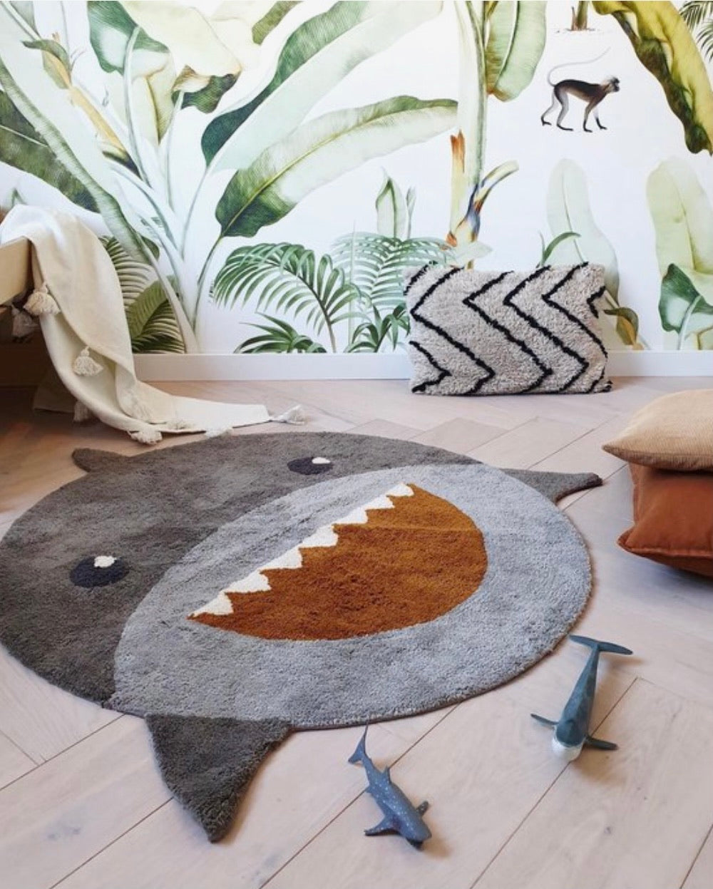 Tapis Petit Tapis Petit Vloerkleed Shark 110cm - Decomusy