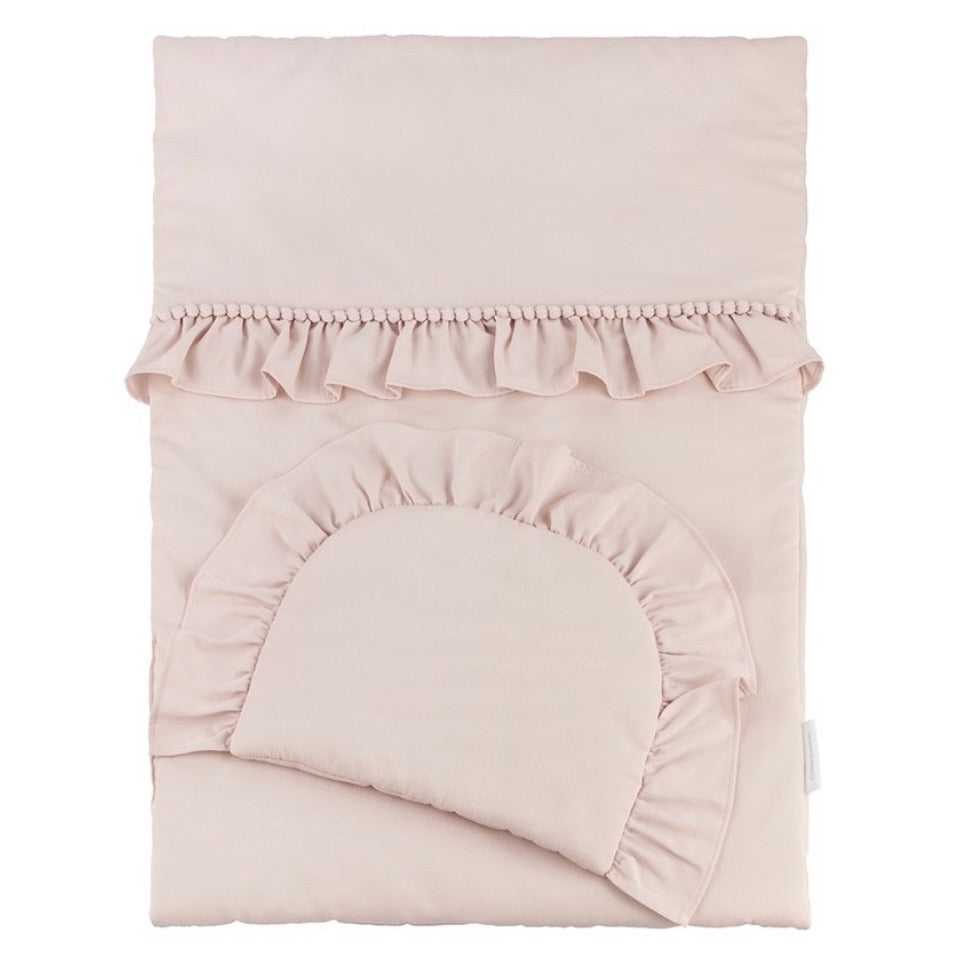 Cotton&Sweets Cotton & Sweets Gevuld Dekbed Boho Newborn "Powder Pink" - Decomusy