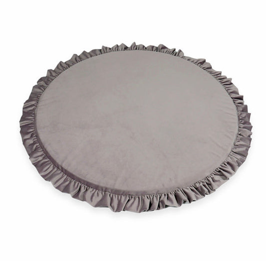 Moje. Moje Speelmat met Ruches Velvet 100cm “Grey” - Decomusy