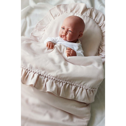 Cotton&Sweets Cotton & Sweets Gevuld Dekbed Boho Newborn "Powder Pink" - Decomusy