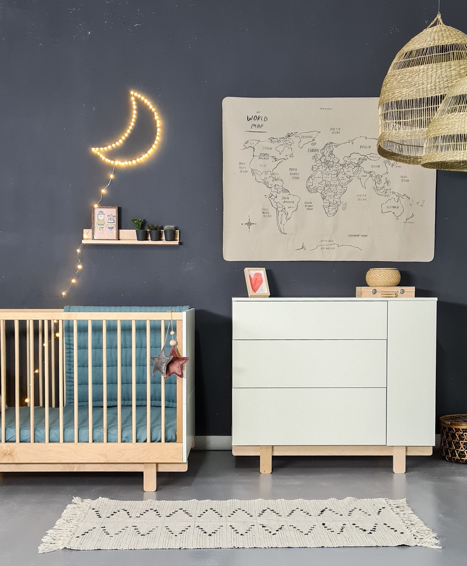 WoodLuck Commode Basic Off-White - Decomusy