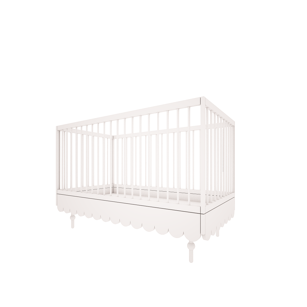 WoodLuck Meegroeibed Babushka White 70x140cm - Decomusy