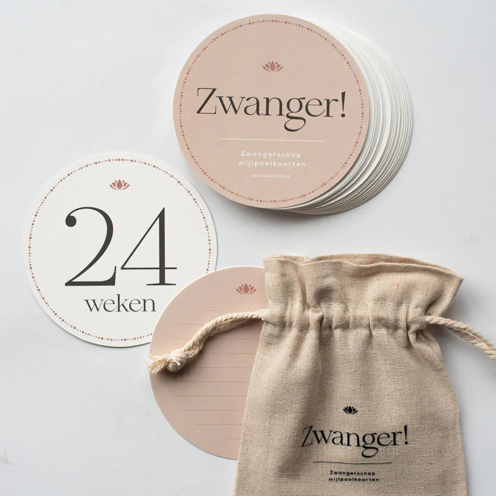 Leukigheidjes Zwangerschap Mijlpaalkaarten - Decomusy