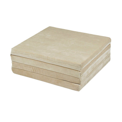 Moje. Moje Opvouwbaar Speelmat Soft Velvet 120cm "Beige" - Decomusy