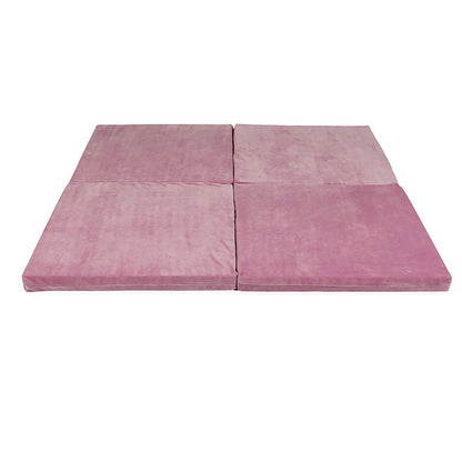 Moje. Moje Opvouwbaar Speelmat Soft Velvet 120cm "Raspberry Pink" - Decomusy