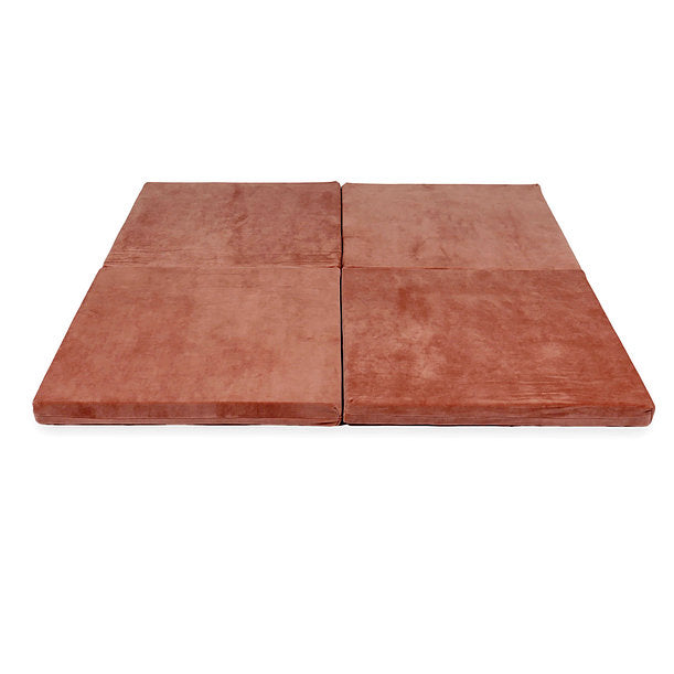 Moje. Moje Opvouwbaar Speelmat Soft Velvet 120cm "Rust" - Decomusy