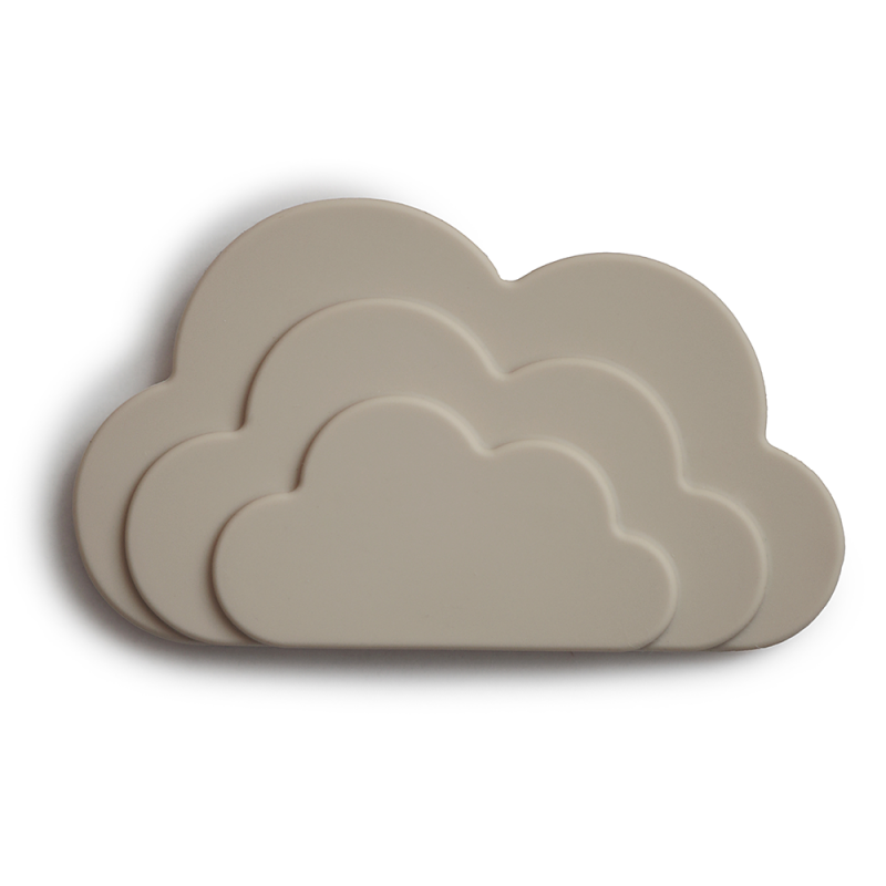 bijtring Siliconen Bijtring Cloud "Gray" - Decomusy