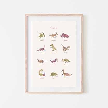 Mushie Mushie Poster Dinosaurs - Decomusy