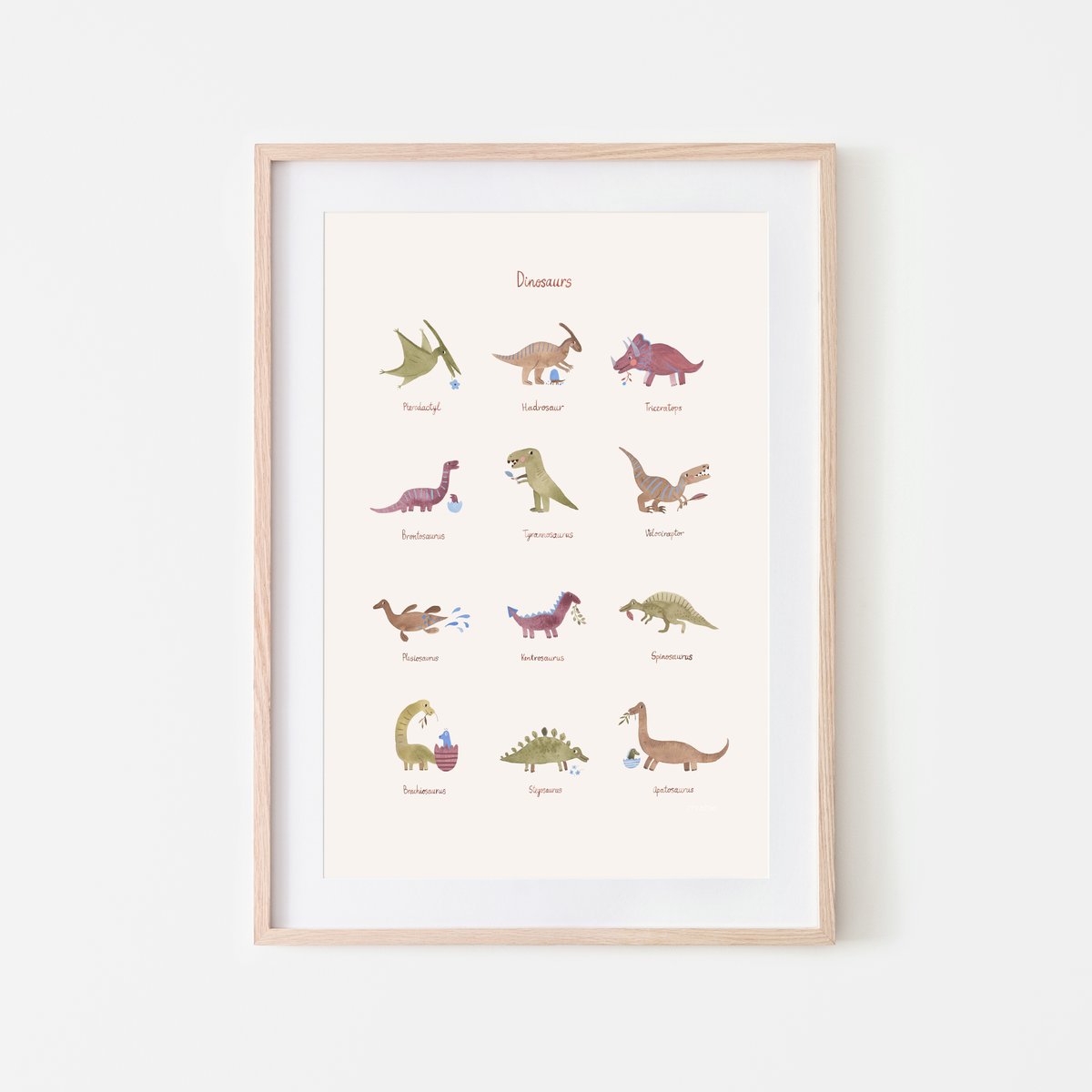 Mushie Mushie Poster Dinosaurs - Decomusy
