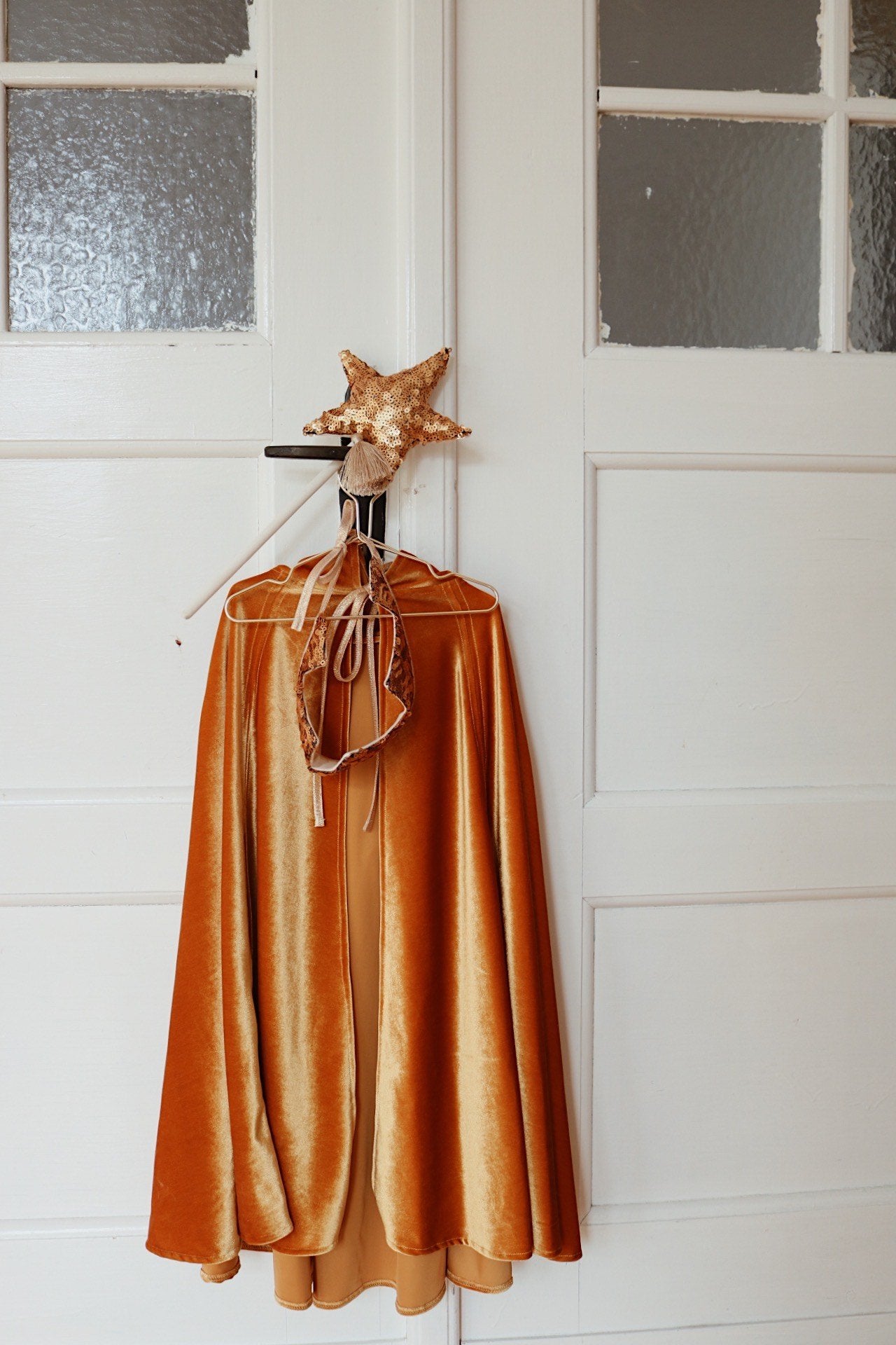 verkleedset Magische Cape "Gold Sequin" - Decomusy