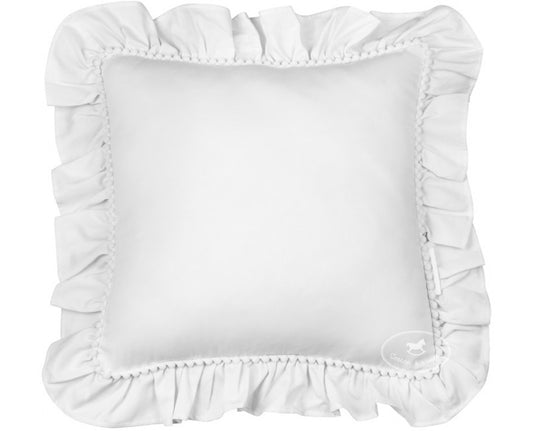 sierkussen Boho Kussen Frill "White" - Decomusy