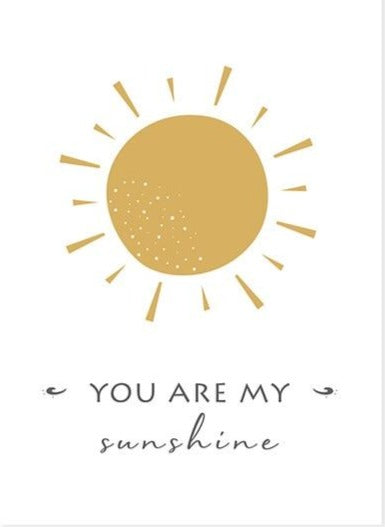 poster You Are My Sunshine Poster - 21x30 cm / SUN - Decomusy