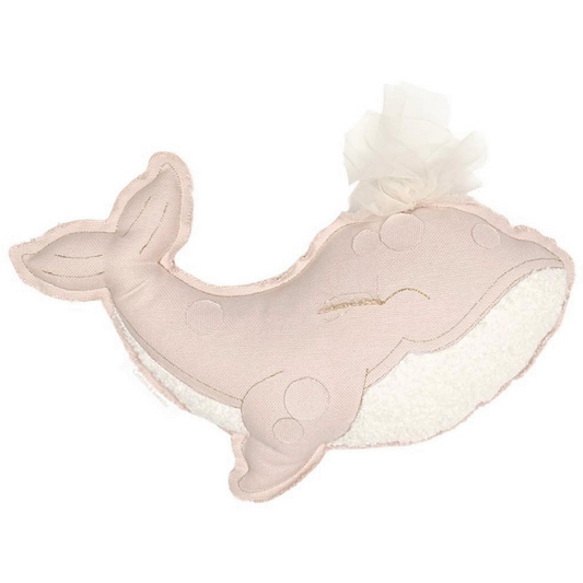 Cotton&Sweets Cotton & Sweets Walvis Mobiel "Sebastien Baleine" - Powder Pink - Decomusy