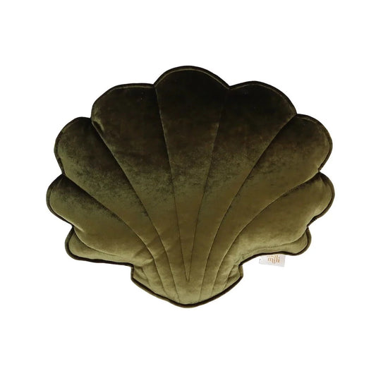 Moi Mili Moi Mili Velvet Glow Schelp Sierkussen "Khaki Pearl" - Decomusy