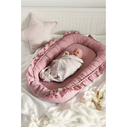 Cotton&Sweets Cotton & Sweets Boho Sierkussen met Pompoms "Powder Pink" - Decomusy