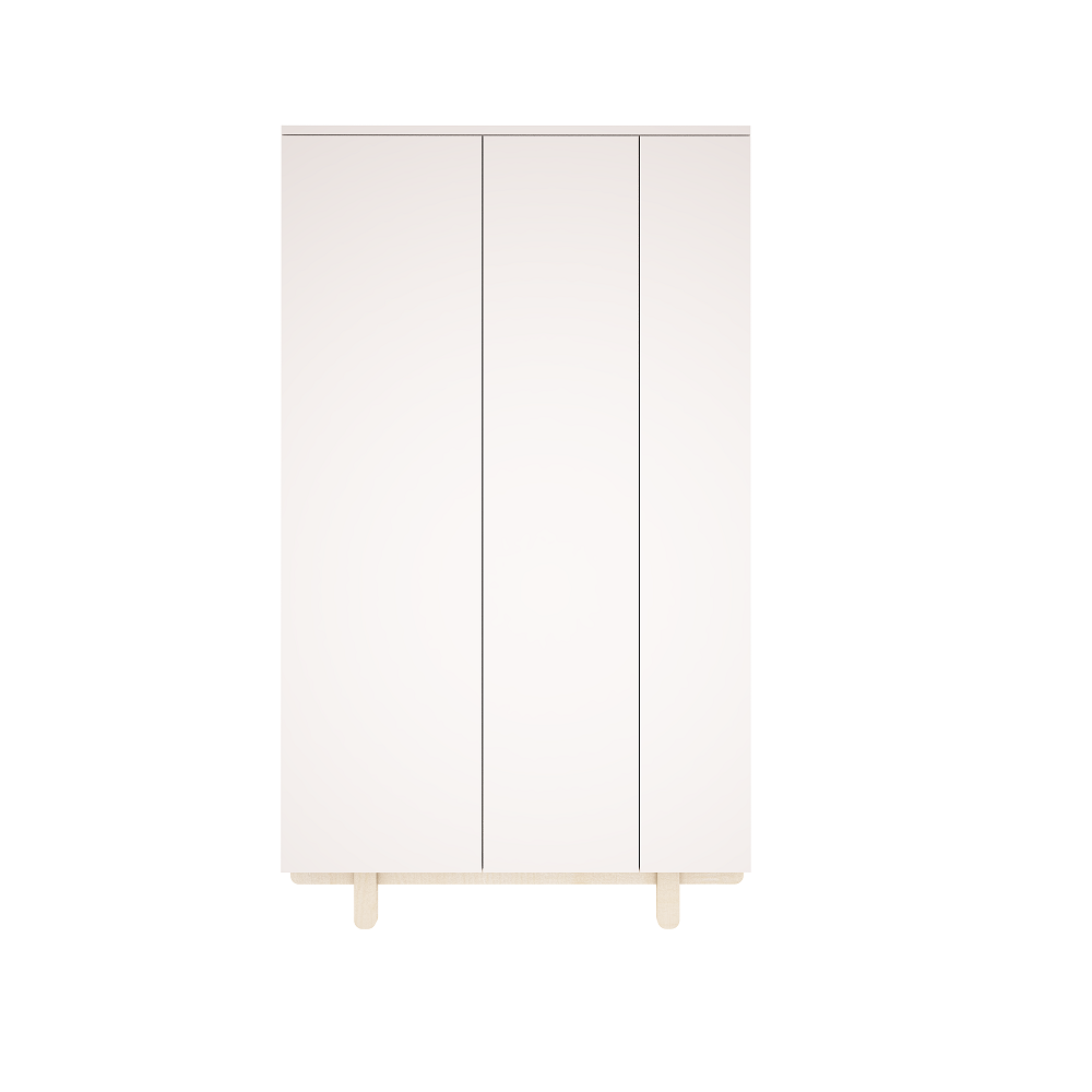 WoodLuck Kledingkast Basic Off-White - Decomusy