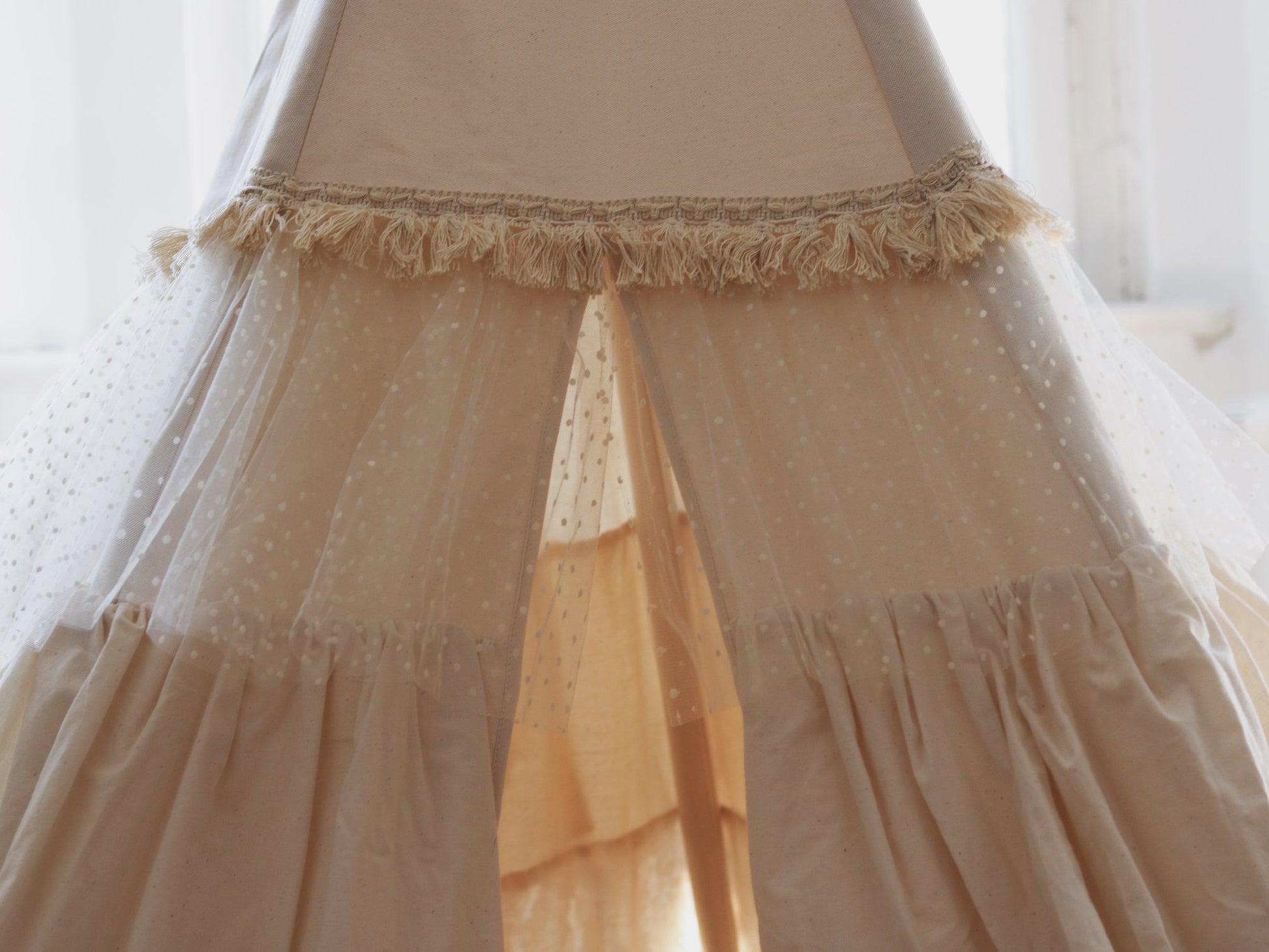 tipi tent Tipi Tent met Franjes "Shabby Chic" - Decomusy