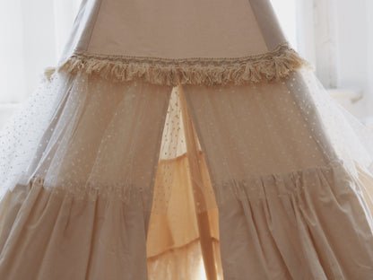 tipi tent Tipi Tent met Franjes "Shabby Chic" - Decomusy