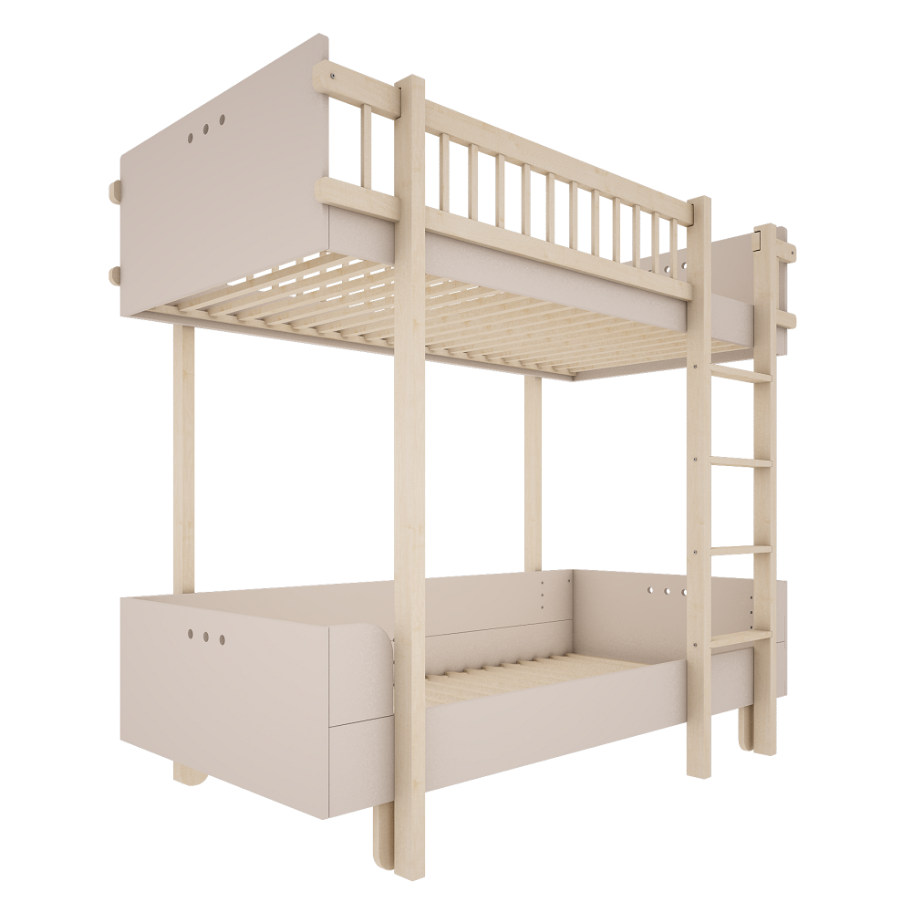 WoodLuck Stapelbed Basic - Cashemere - Decomusy
